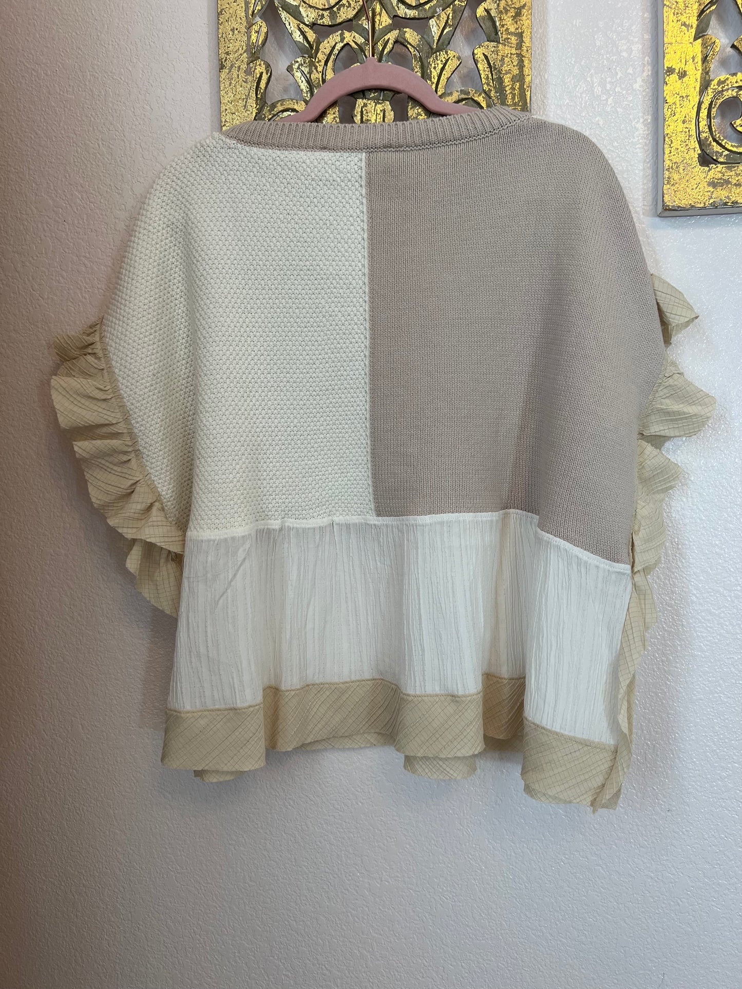 Faith Ruffle Knit Sweater Top